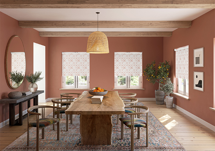 Moroccan Tiles, Terracotta - Twist&Fit Roller Blind - Image 8